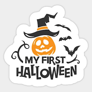 First Halloween Fall Sticker